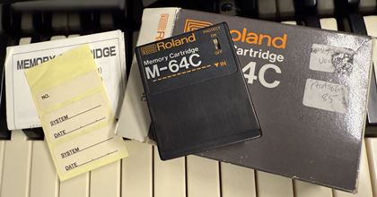 Roland-M-64C - two original Roland carts
